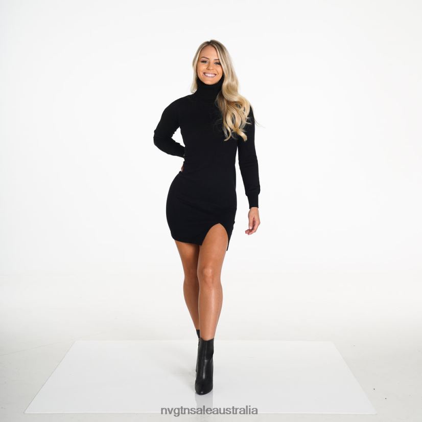 Forever Yours Sweater Dress 24JF4Z732 Black Lifestyle NVGTN Women